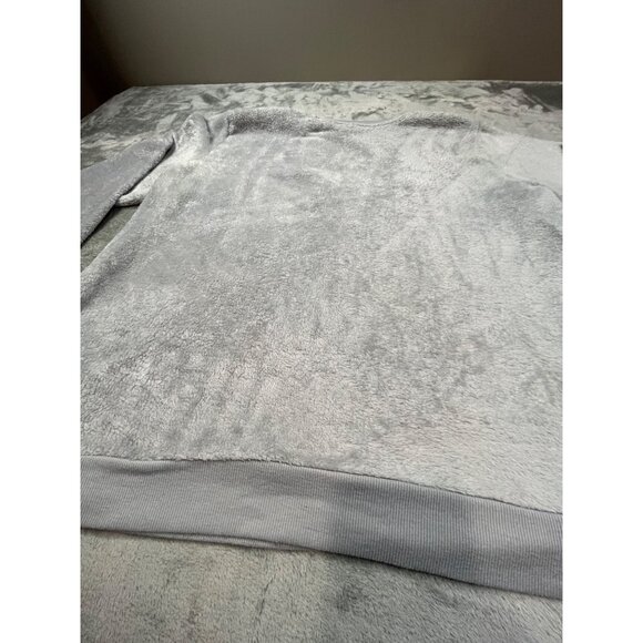 Secret Treasures "Time To Relax" Womens 2X Grey Plush Sweatshirt Sweater - Picture 8 of 10